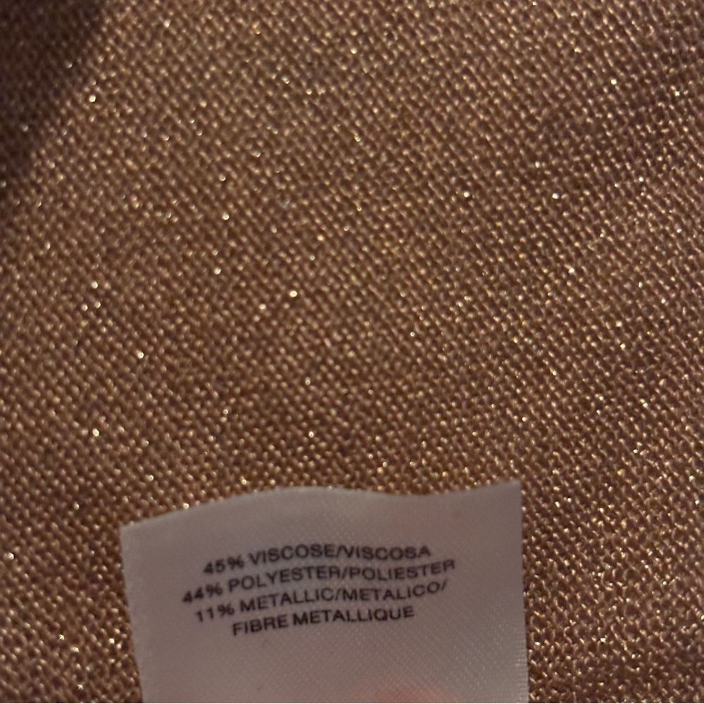NWOT Anne Klein Shimmering Gold Tank Top - Sz Medium - Picture 5 of 7